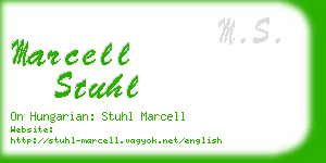 marcell stuhl business card